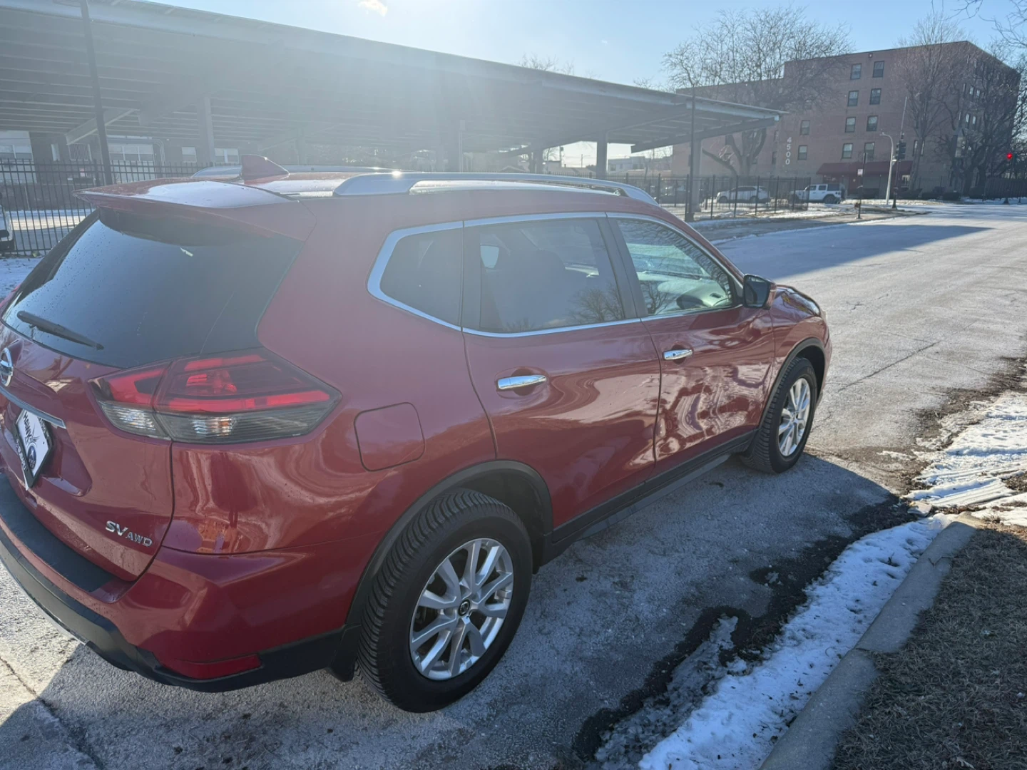 Red Nissan Rogue SV AWD SUV - photo 5