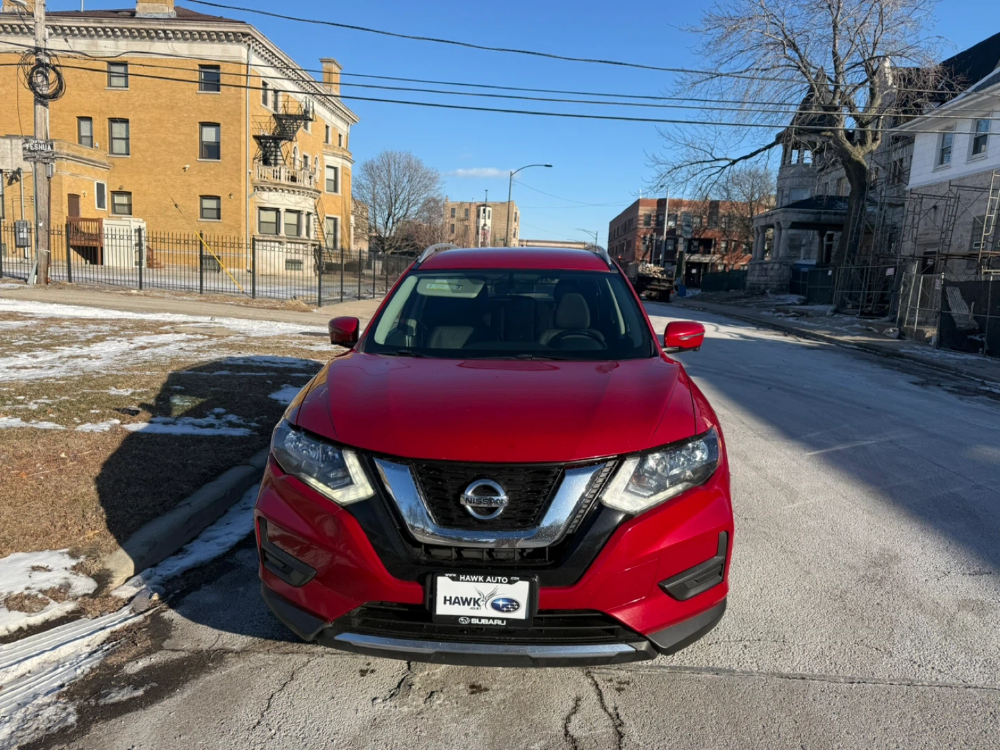 Red Nissan Rogue SV AWD SUV - photo 2