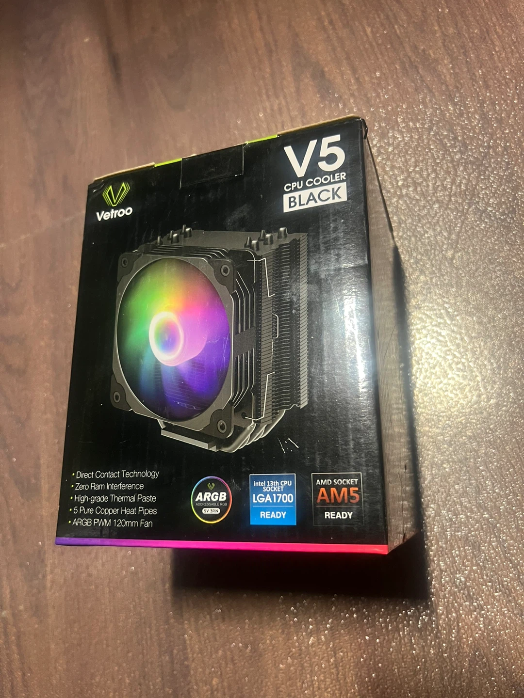 Vetroo V5 CPU Cooler - Black