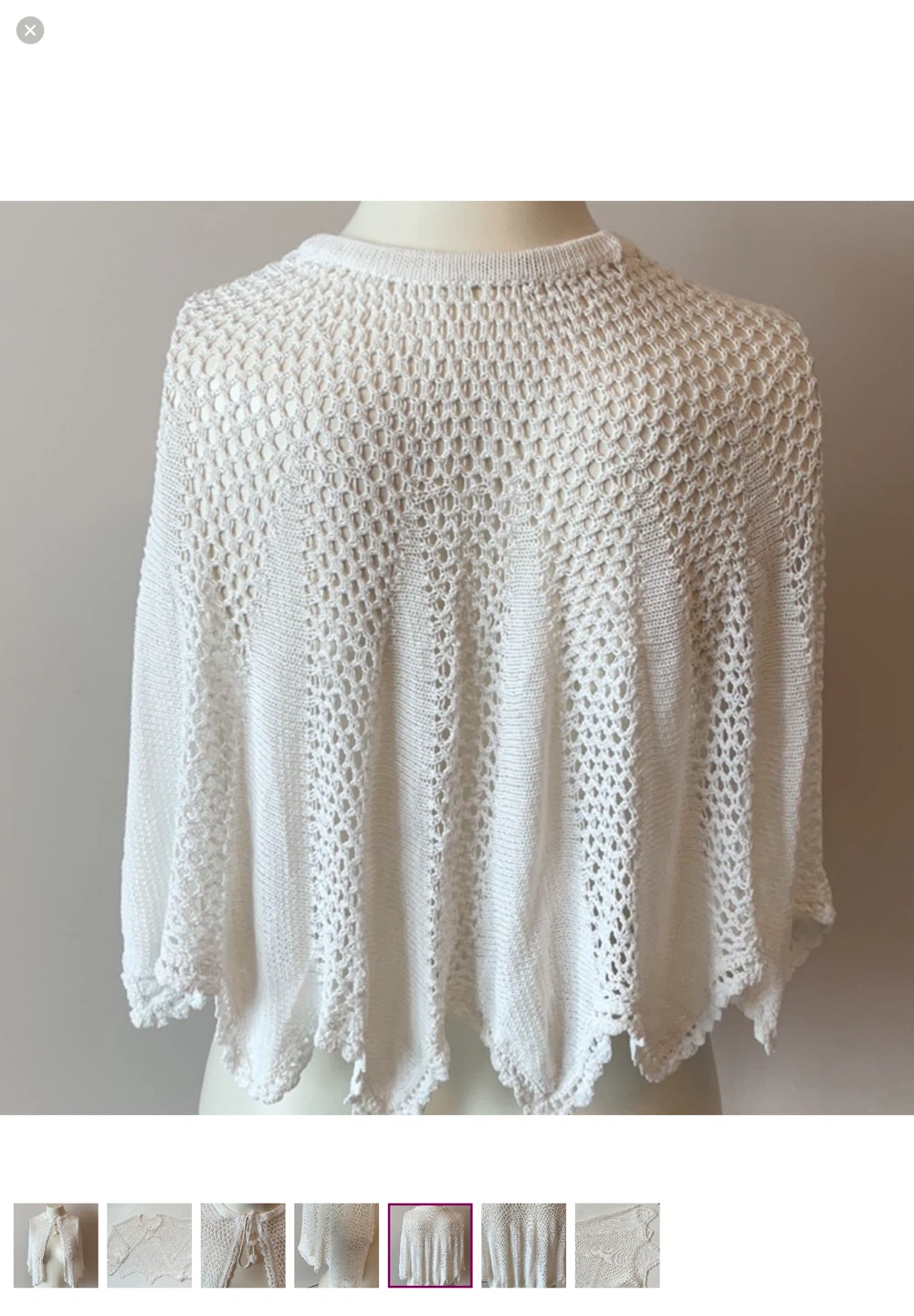 Handmade Crochet Cape - photo 5