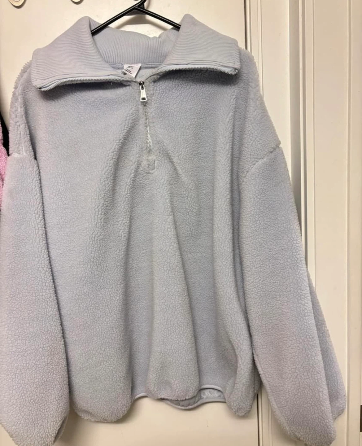 Ardene Teddy Fleece 1/4 Zip Pullover - Lilac - photo 4