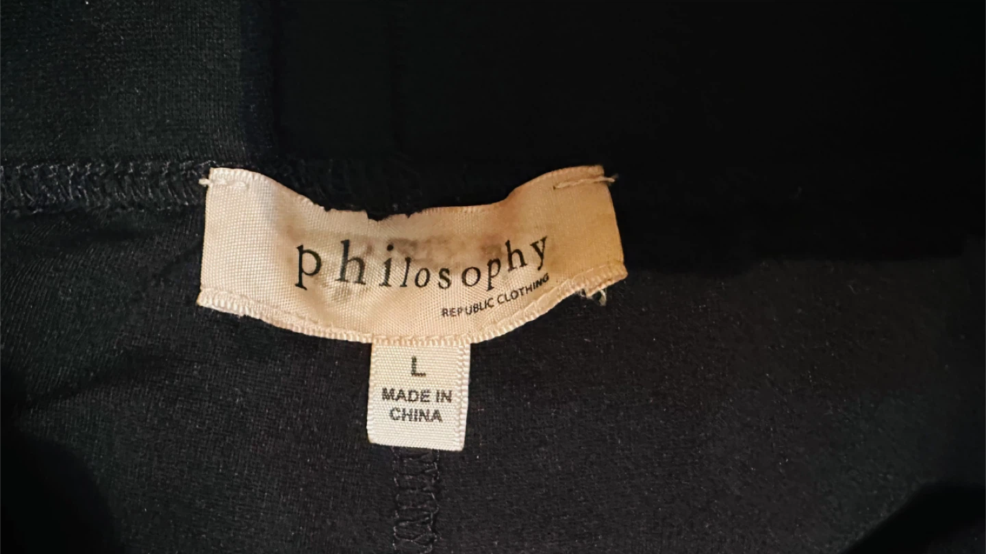 Philosophy Republic Clothing Black Pants Size L - photo 2