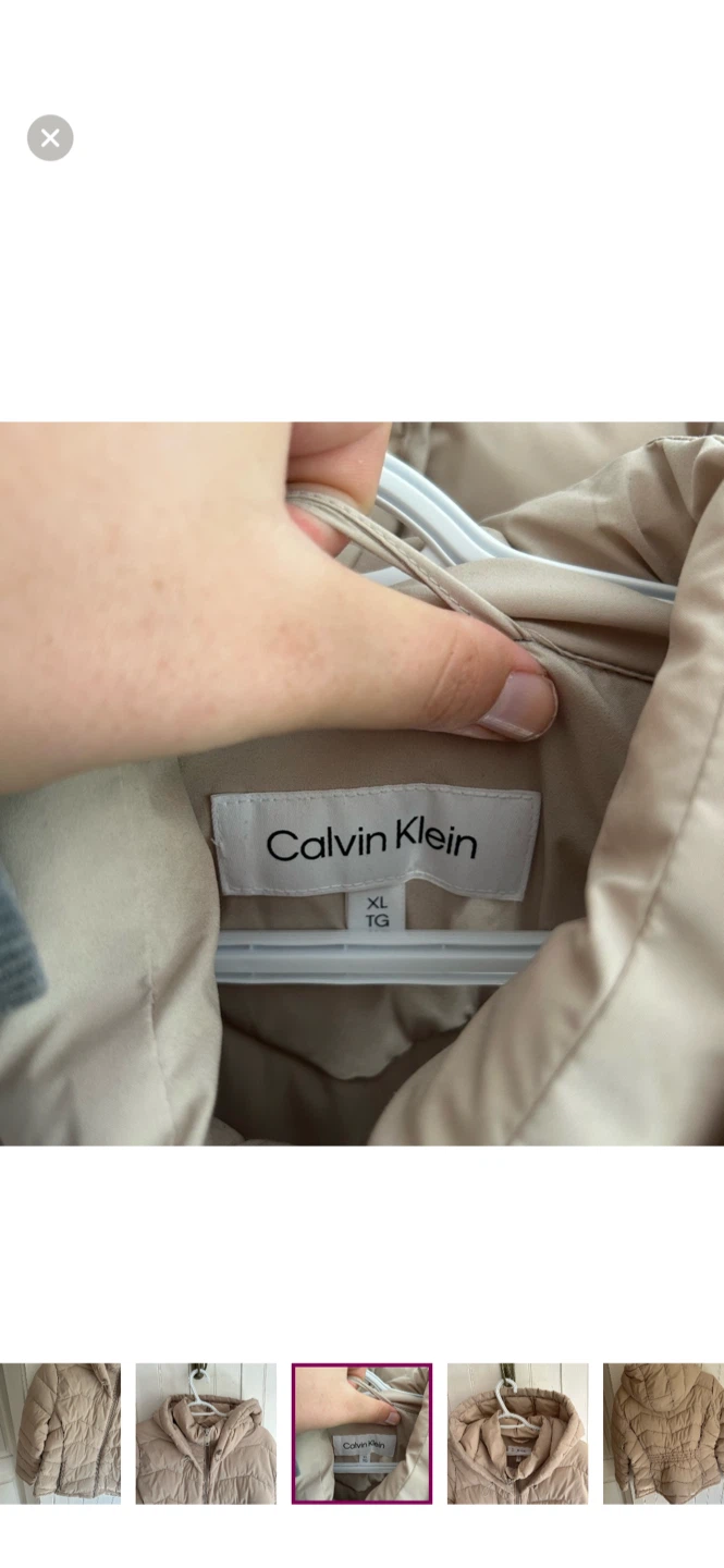 Calvin Klein Puffer Jacket Beige XL - photo 4