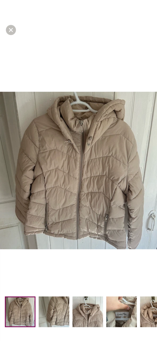 Calvin Klein Puffer Jacket Beige XL