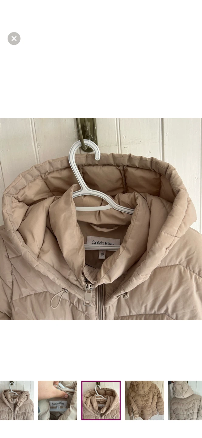 Calvin Klein Puffer Jacket Beige XL - photo 5