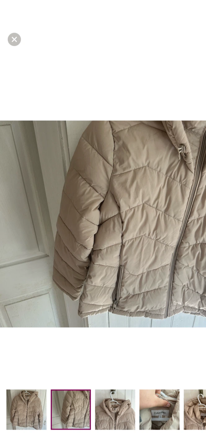 Calvin Klein Puffer Jacket Beige XL - photo 2