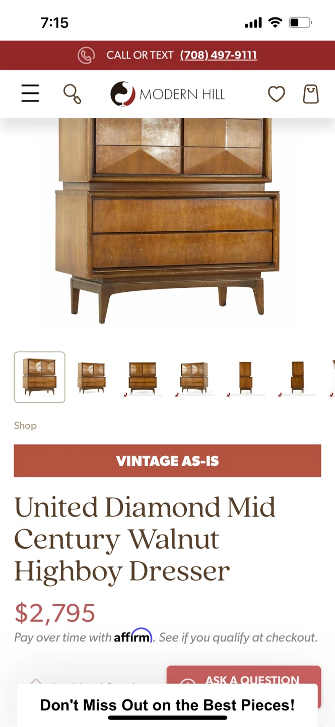 Mid Century Dresser - photo 2