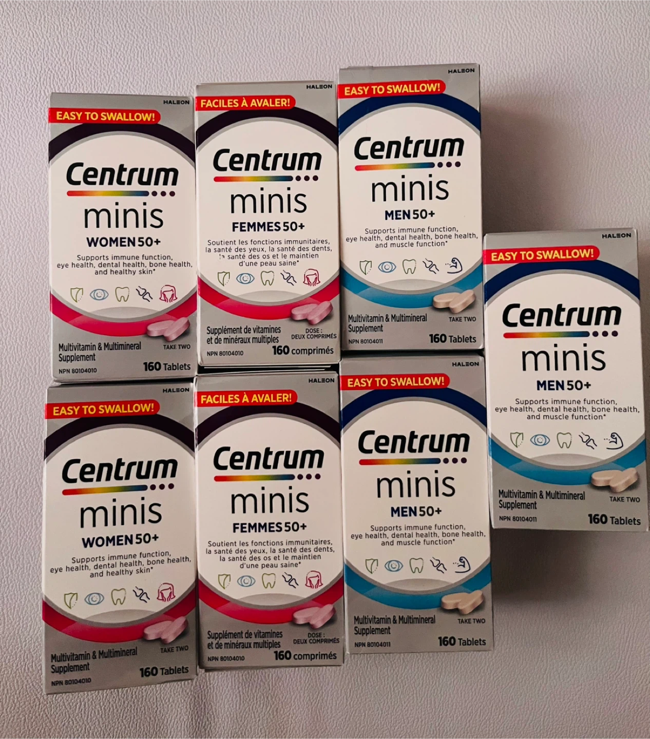 Centrum  mini Men 50+ /Women 50+ (160 tablets)