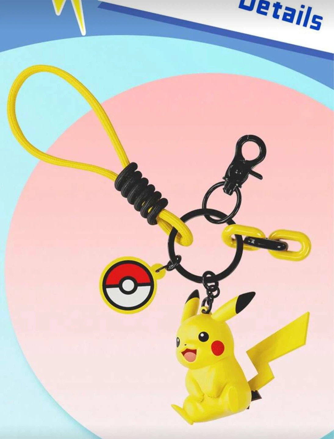 Pikachu Keychain - Pokemon Charm - photo 5