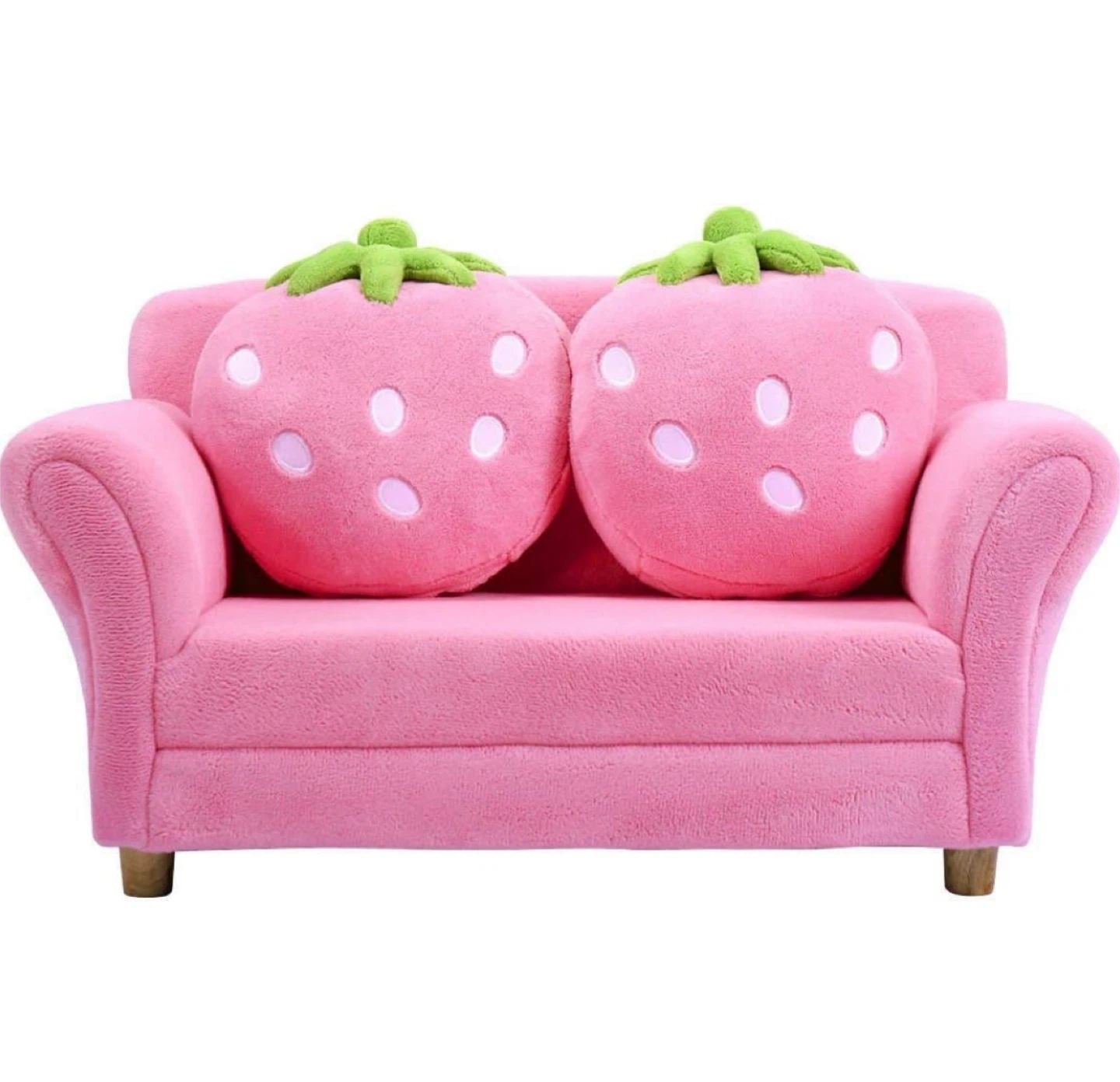 Pink Strawberry Kids Sofa