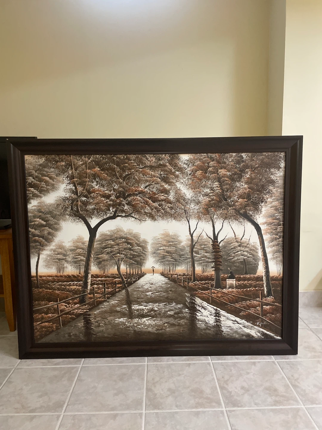 Framed Landscape Painting 2 of  them and 2 table lamps - photo 2