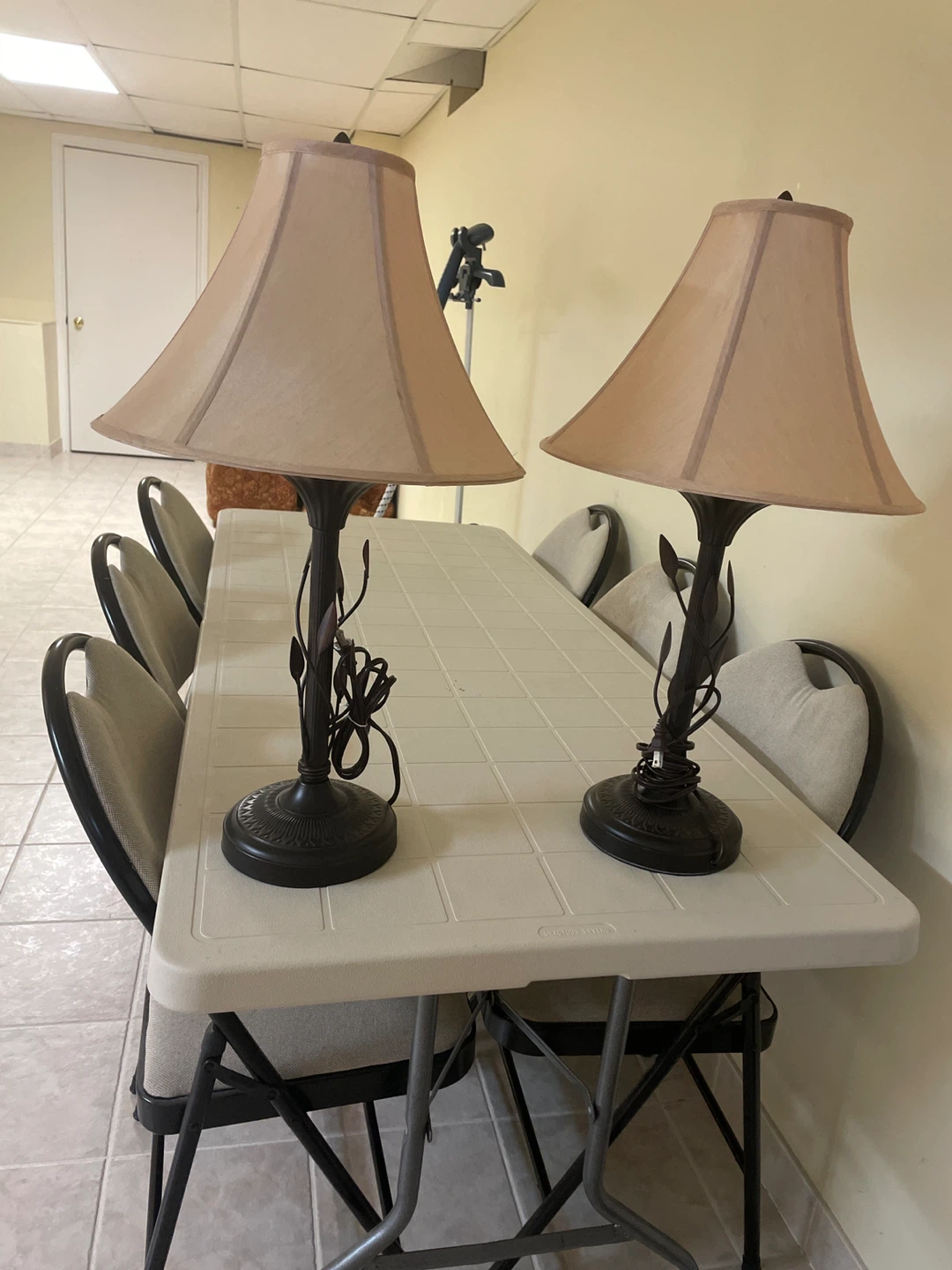 Framed Landscape Painting 2 of  them and 2 table lamps - photo 3