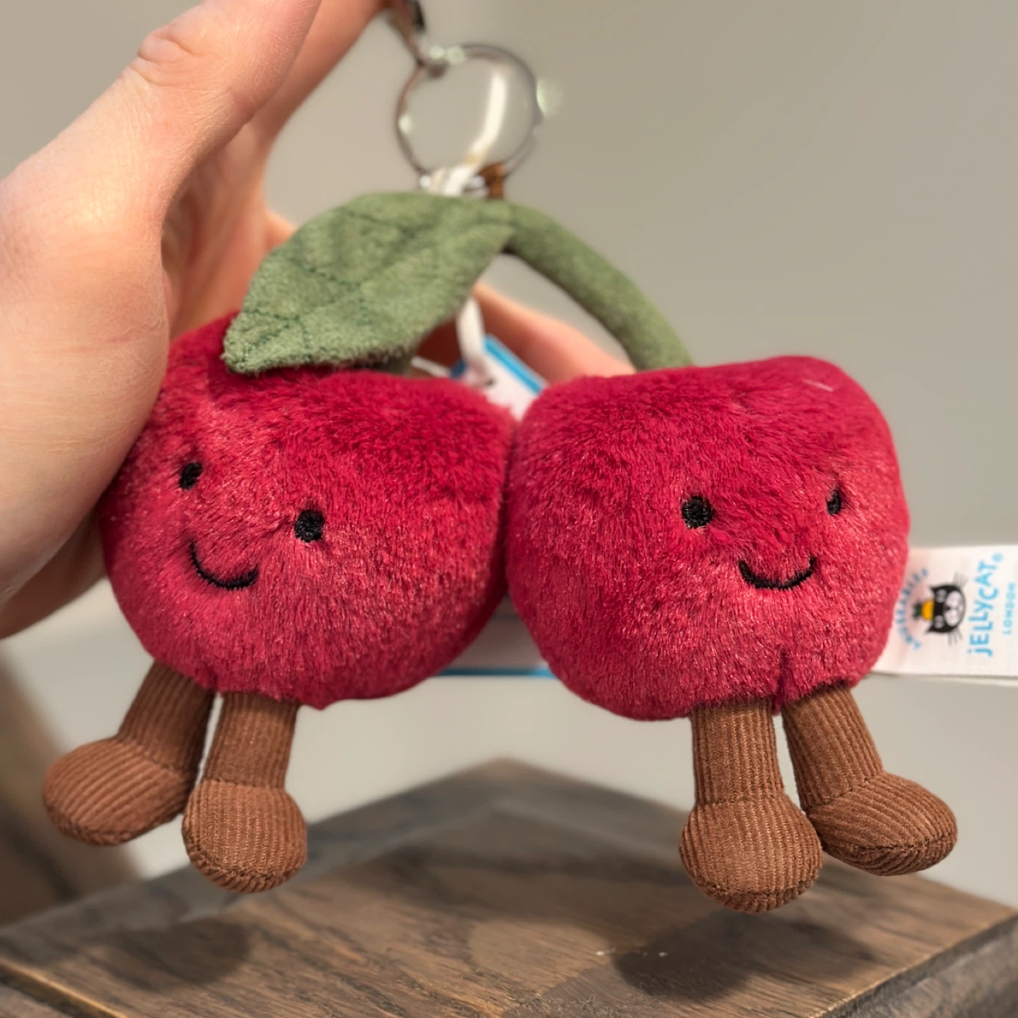 Rare Jellycat Amuseable Cherries Bag Charm 🍒 BNWT