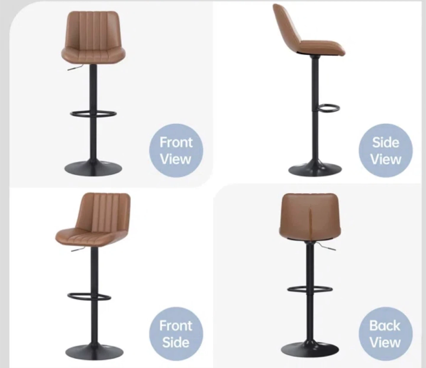 Adjustable Bar Stools (Set of 4) - photo 4