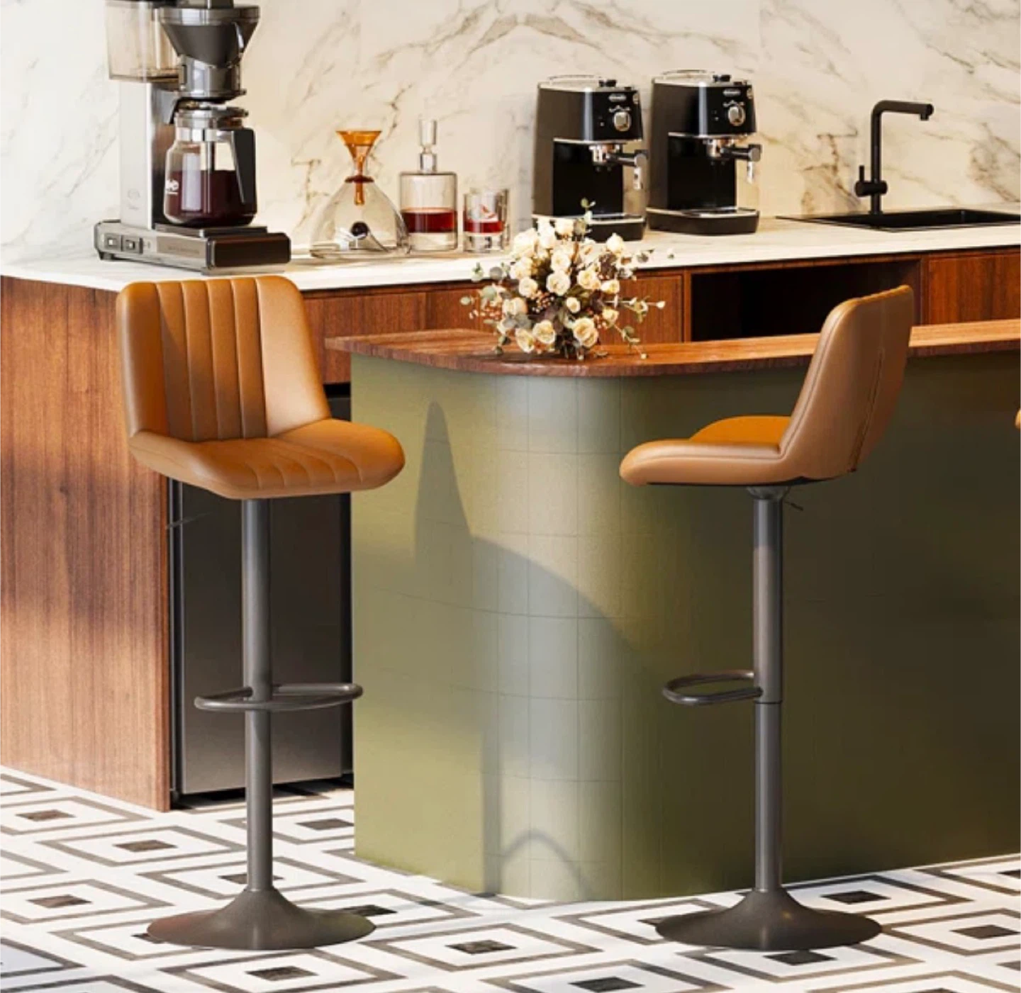 Adjustable Bar Stools (Set of 4) - photo 5