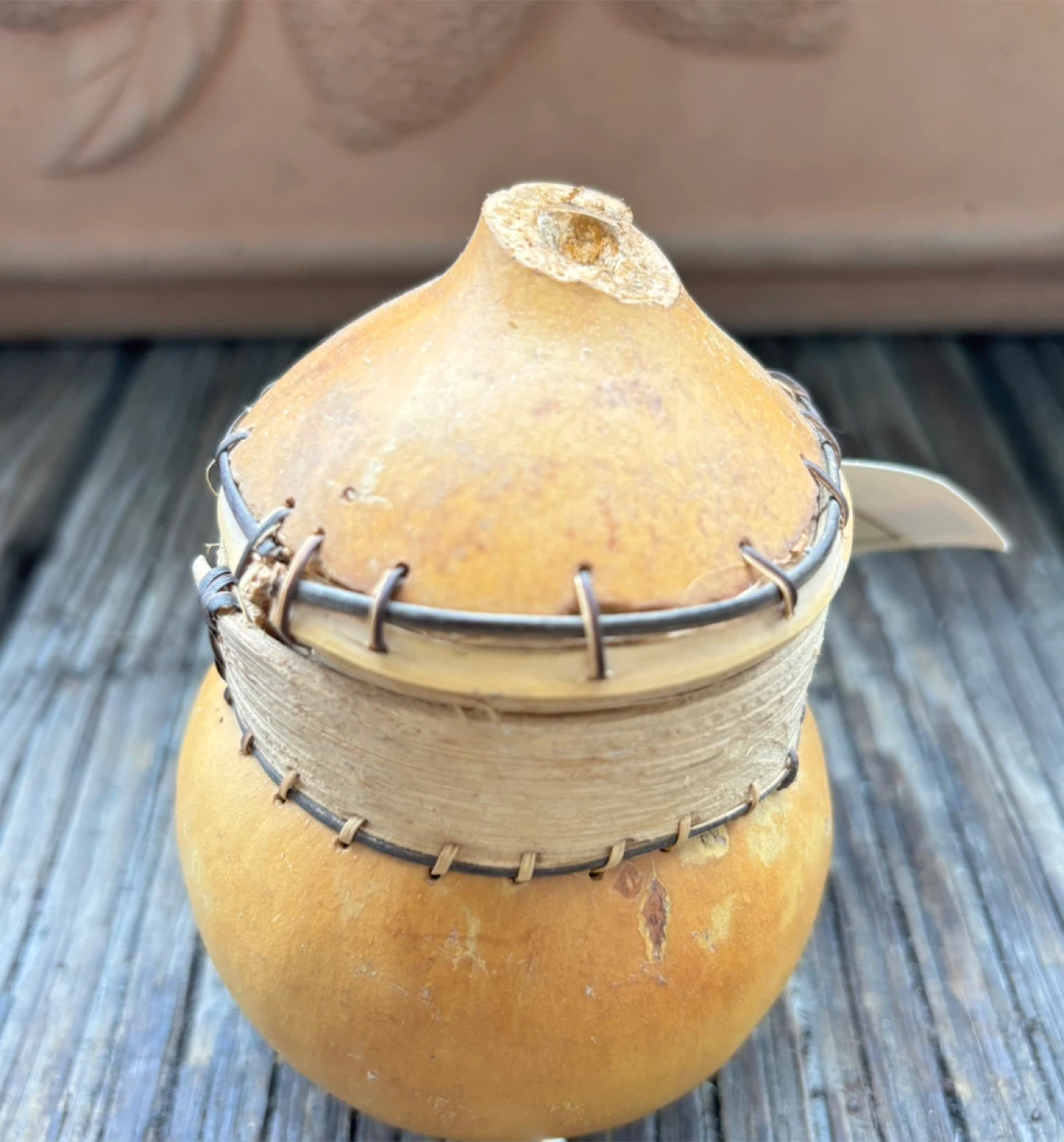 Calabash Incense Container, Incl 6 sandalwood incense cones - photo 5