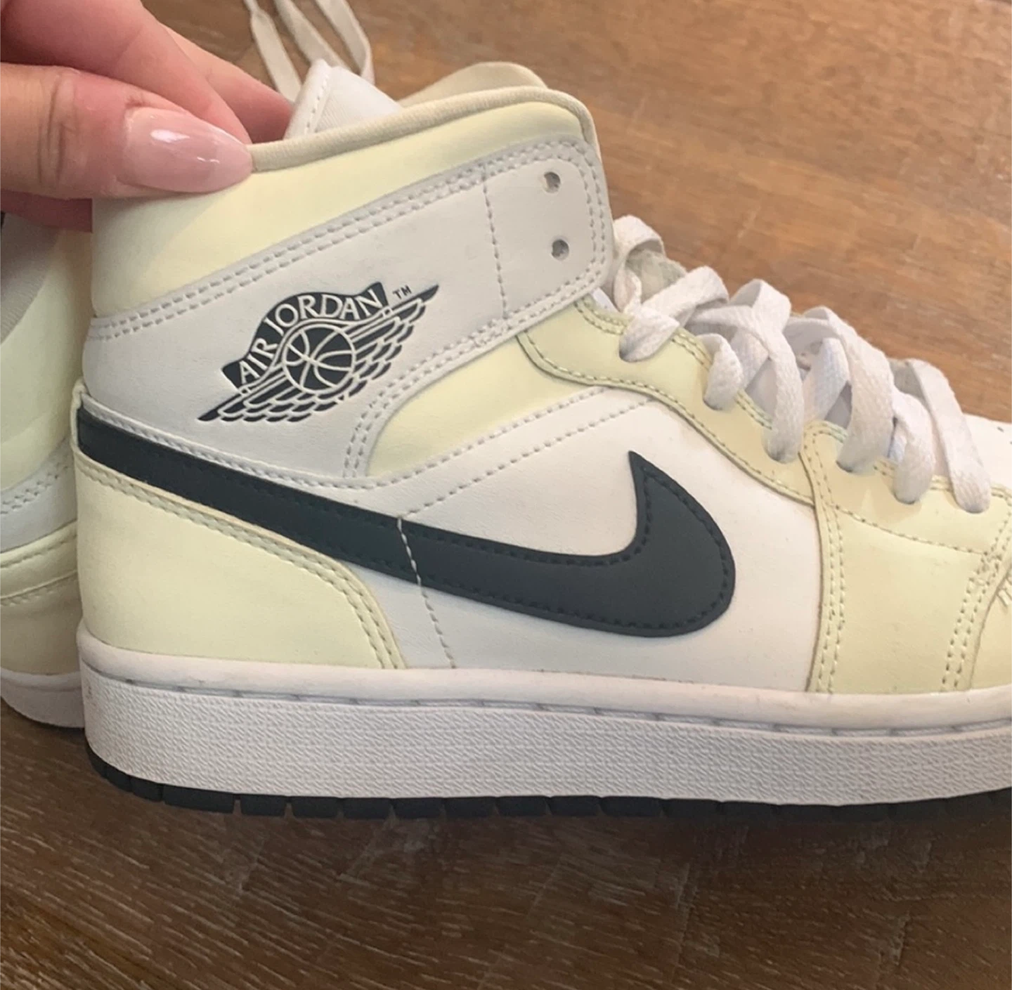 Air Jordan 1 Mid Coconut Milk - photo 4