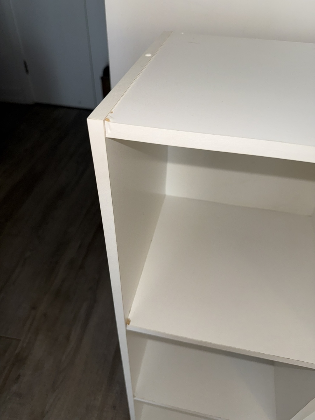 White 9-Cube Storage Shelf - photo 2
