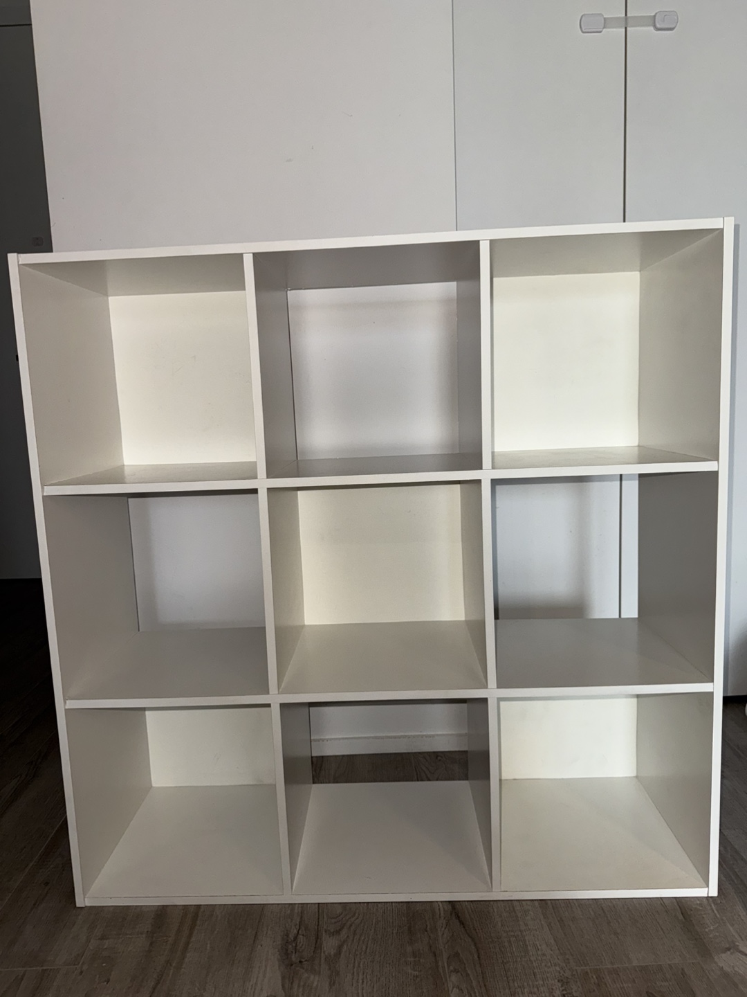 White 9-Cube Storage Shelf