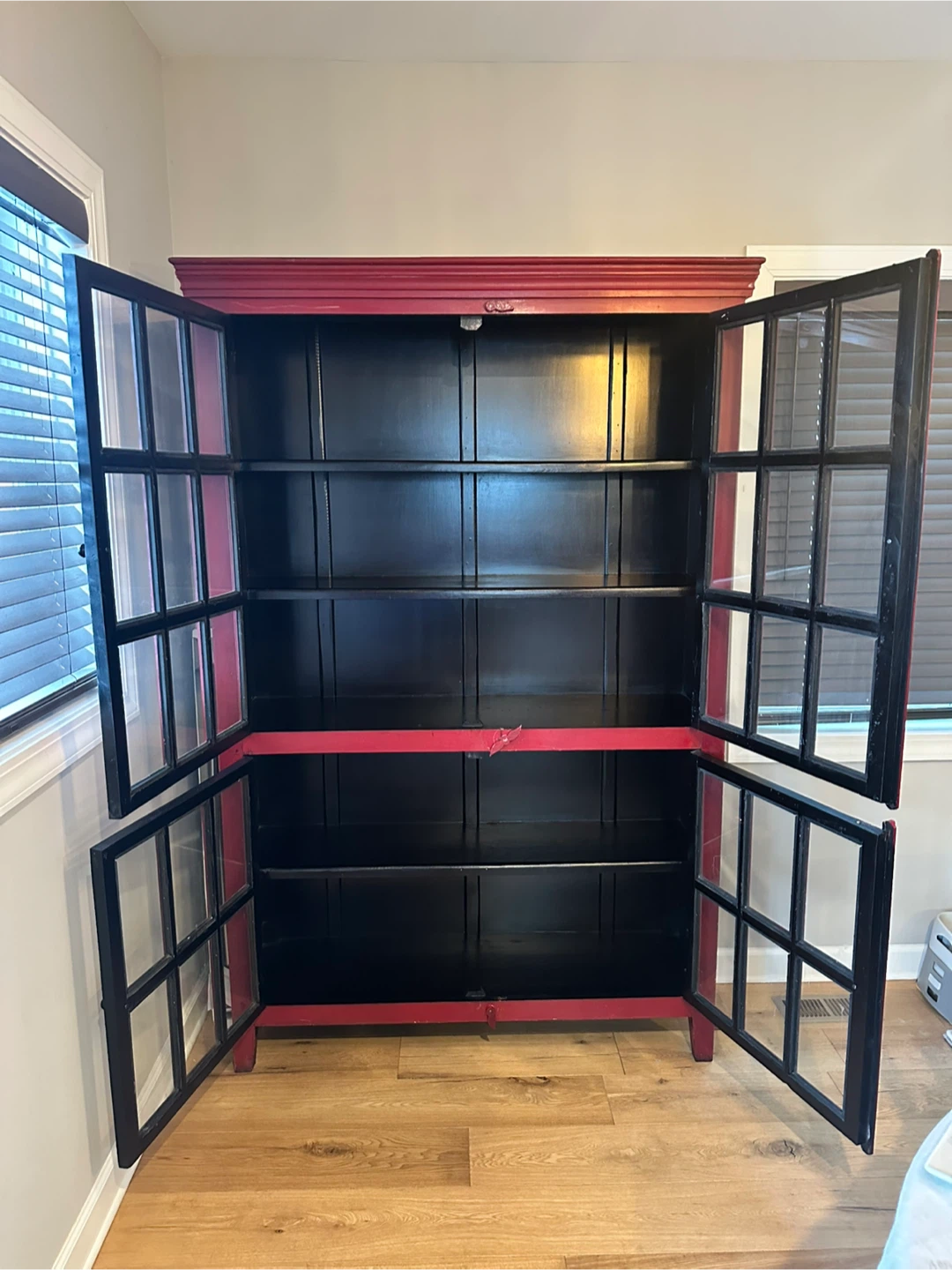 Crate & Barrel Red Rojo Tall Cabinet - photo 2
