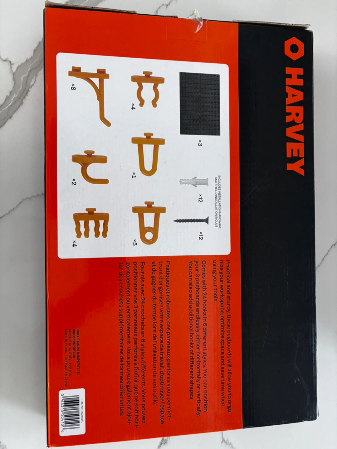 HARVEY Pegboards with 24 Hooks (3 pcs) - photo 2