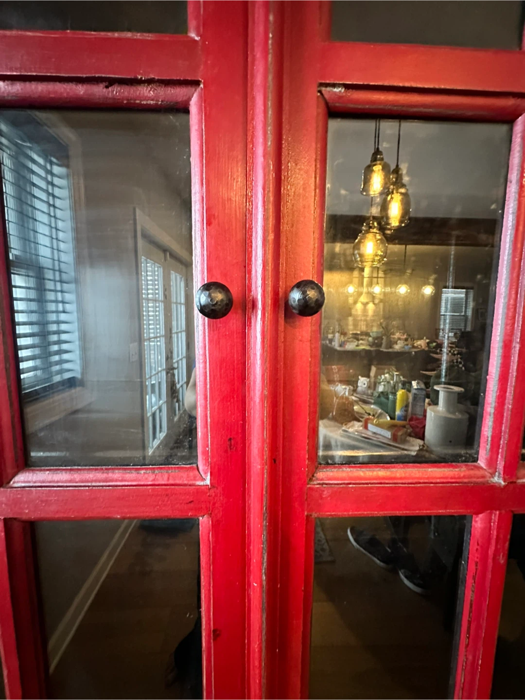 Crate & Barrel Red Rojo Tall Cabinet - photo 4