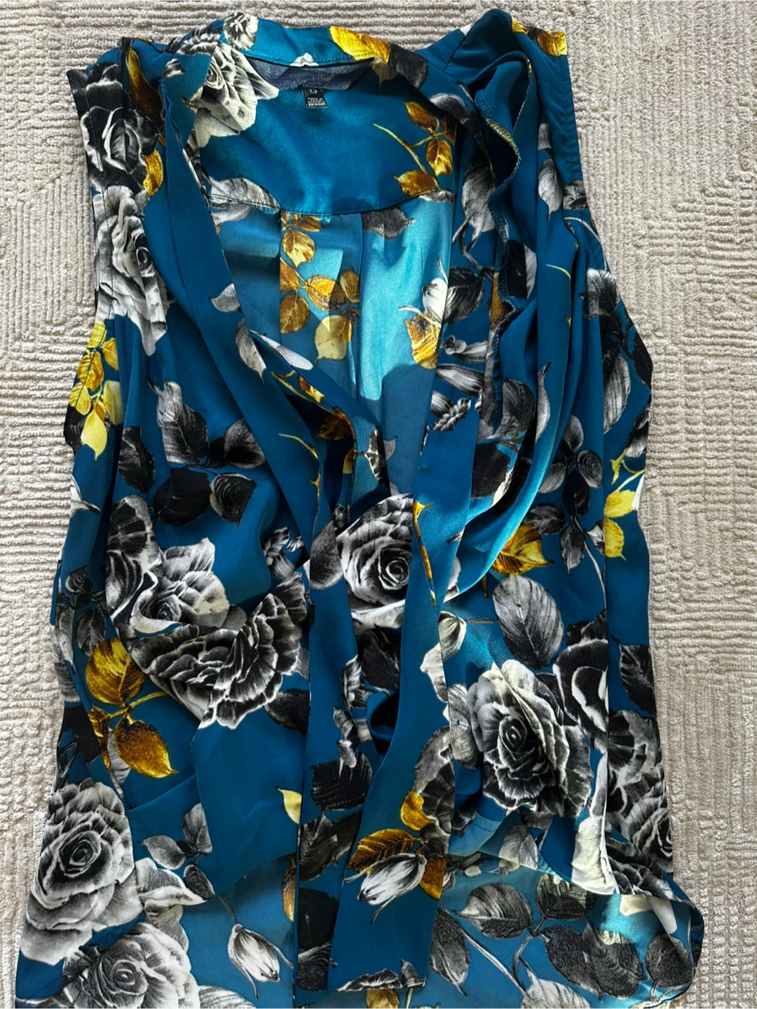 Rachel Roy Floral Sleeveless Top Size S/P