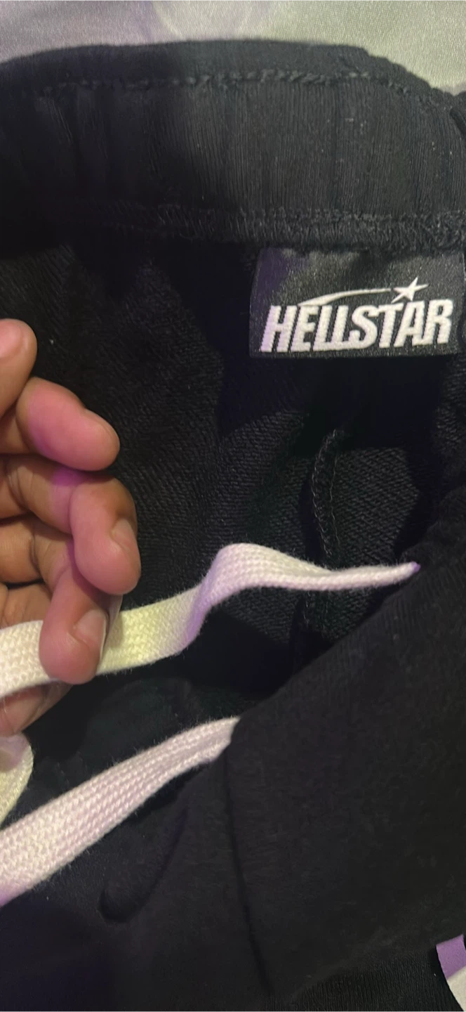 Hellstar Black Sweatpants with Graphic Print - photo 2