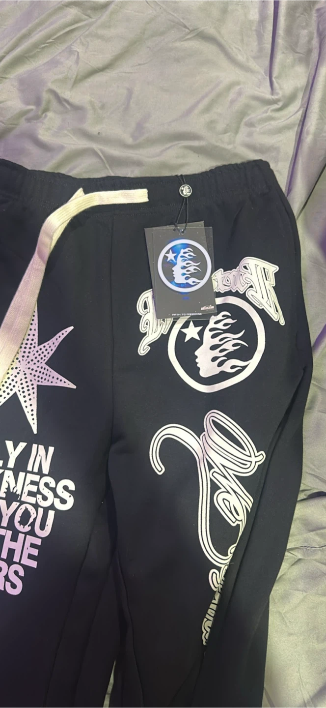Hellstar Black Sweatpants with Graphic Print - photo 5