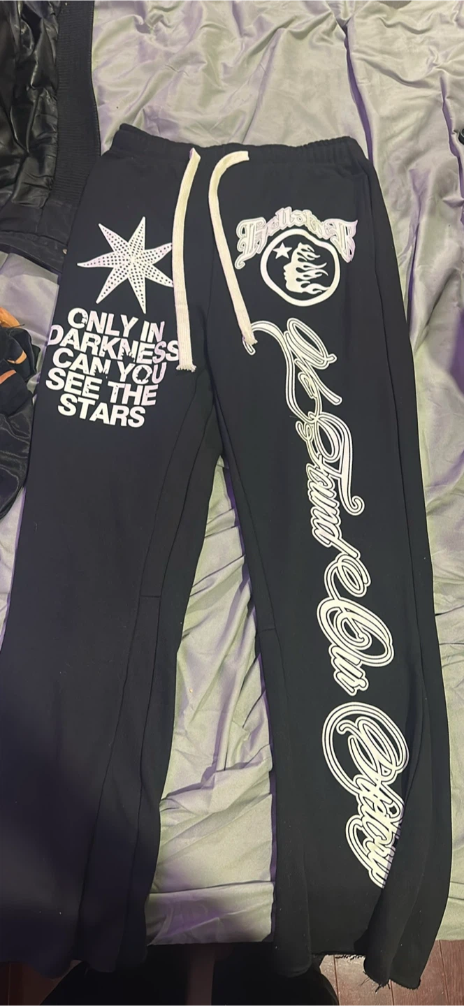 Hellstar Black Sweatpants with Graphic Print - photo 4