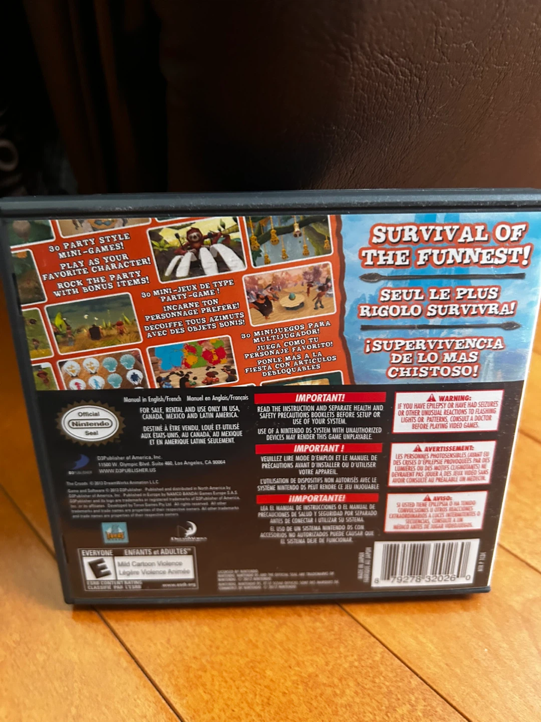 The Croods: Prehistoric Party! Nintendo DS Game - photo 2