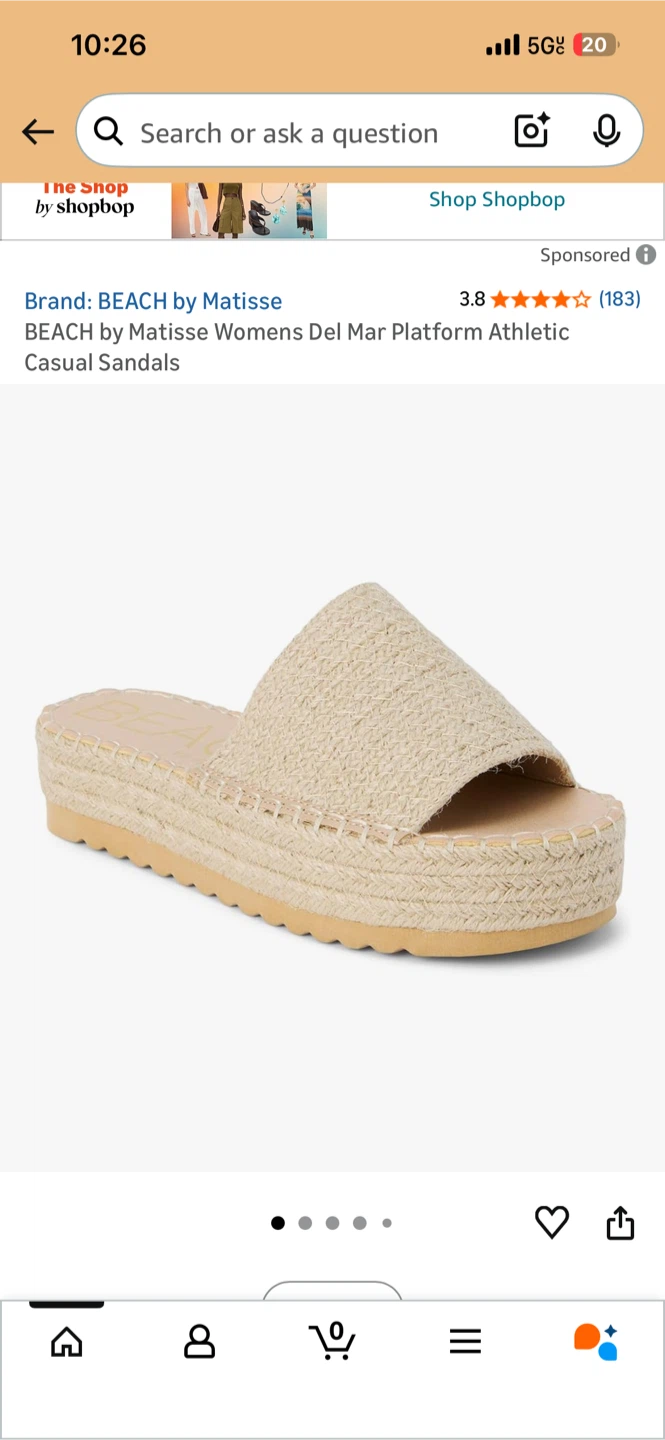 BEACH by Matisse Women's Del Mar Platform Casual Sandals