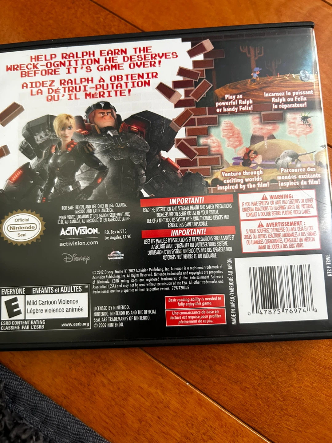 Disney Wreck-It Ralph Nintendo DS Game - photo 2