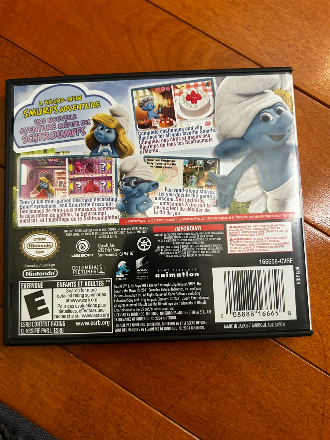 The Smurfs Les Schtroumpfs Nintendo DS Game - photo 2