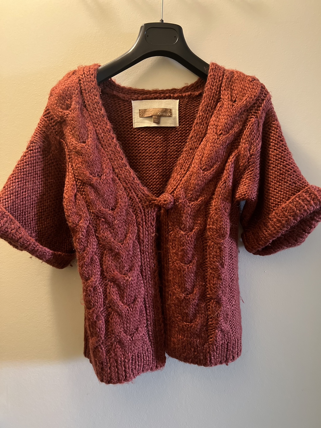 Anthropologie "Sea Nye" Cable Knit Cardigan - Size S