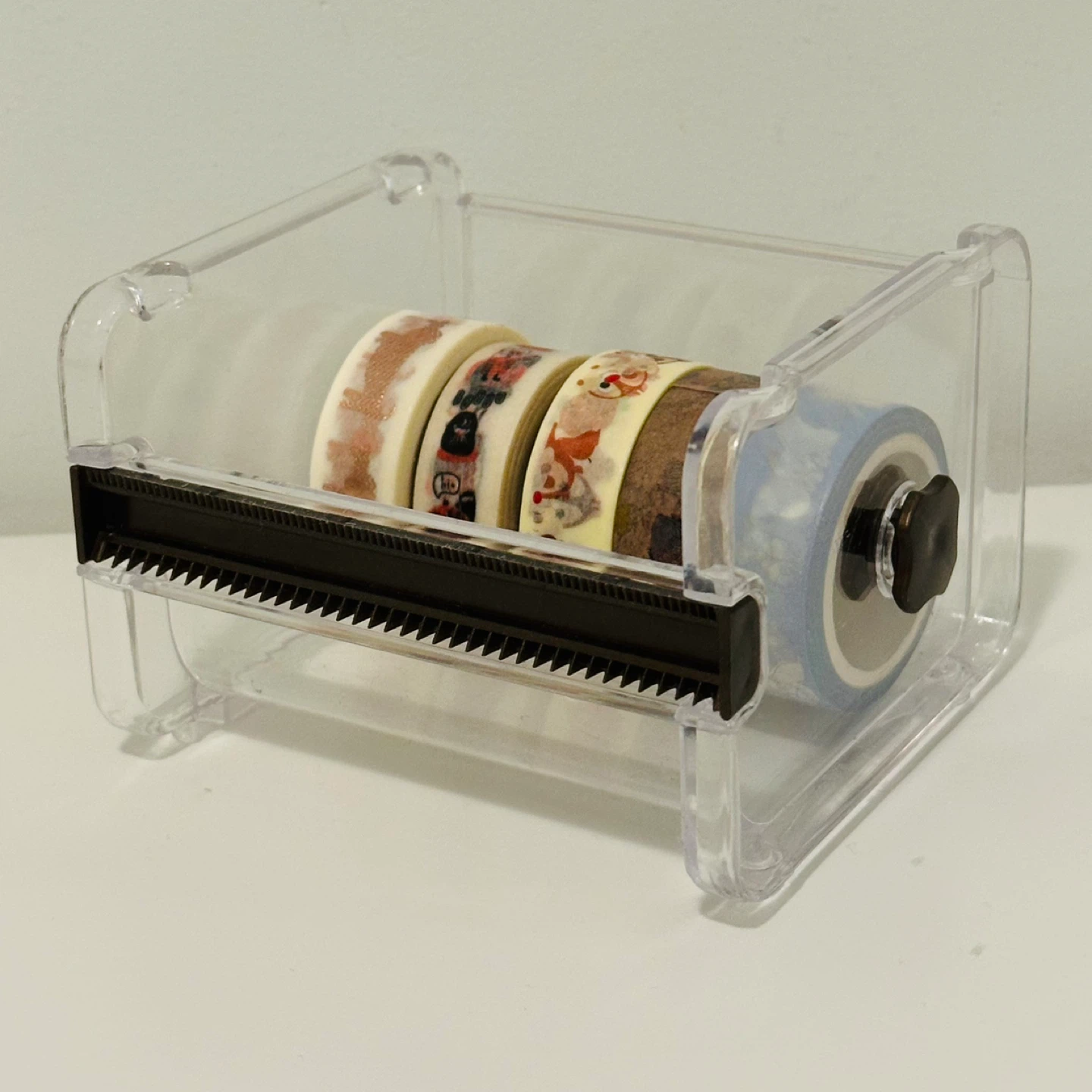 #freecycle🩷Clear Acrylic Washi Tape Dispenser with 4 Rolls