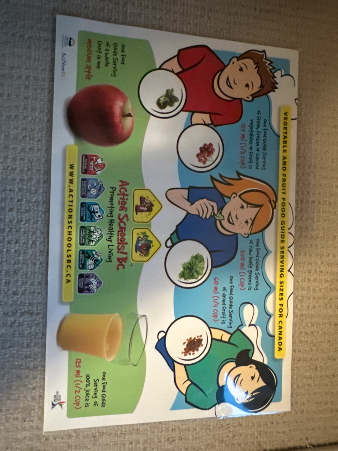 Action Schools! BC Food Guide Poster Set