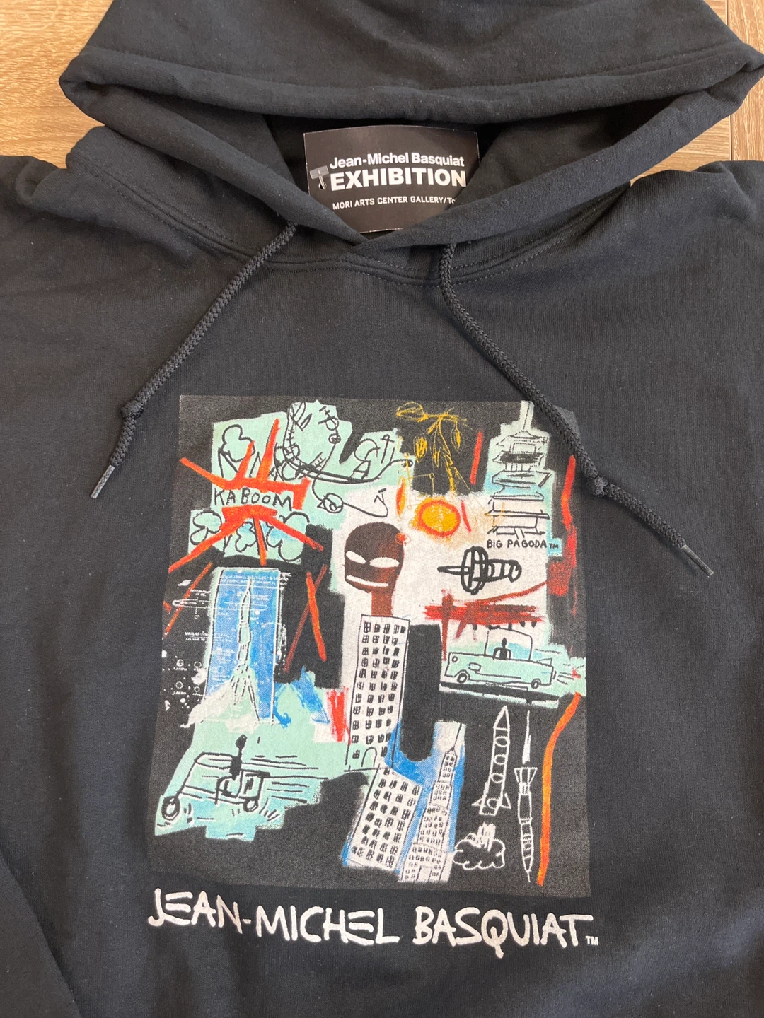 Jean-Michel Basquiat Exhibition Black Hoodie XL - photo 2