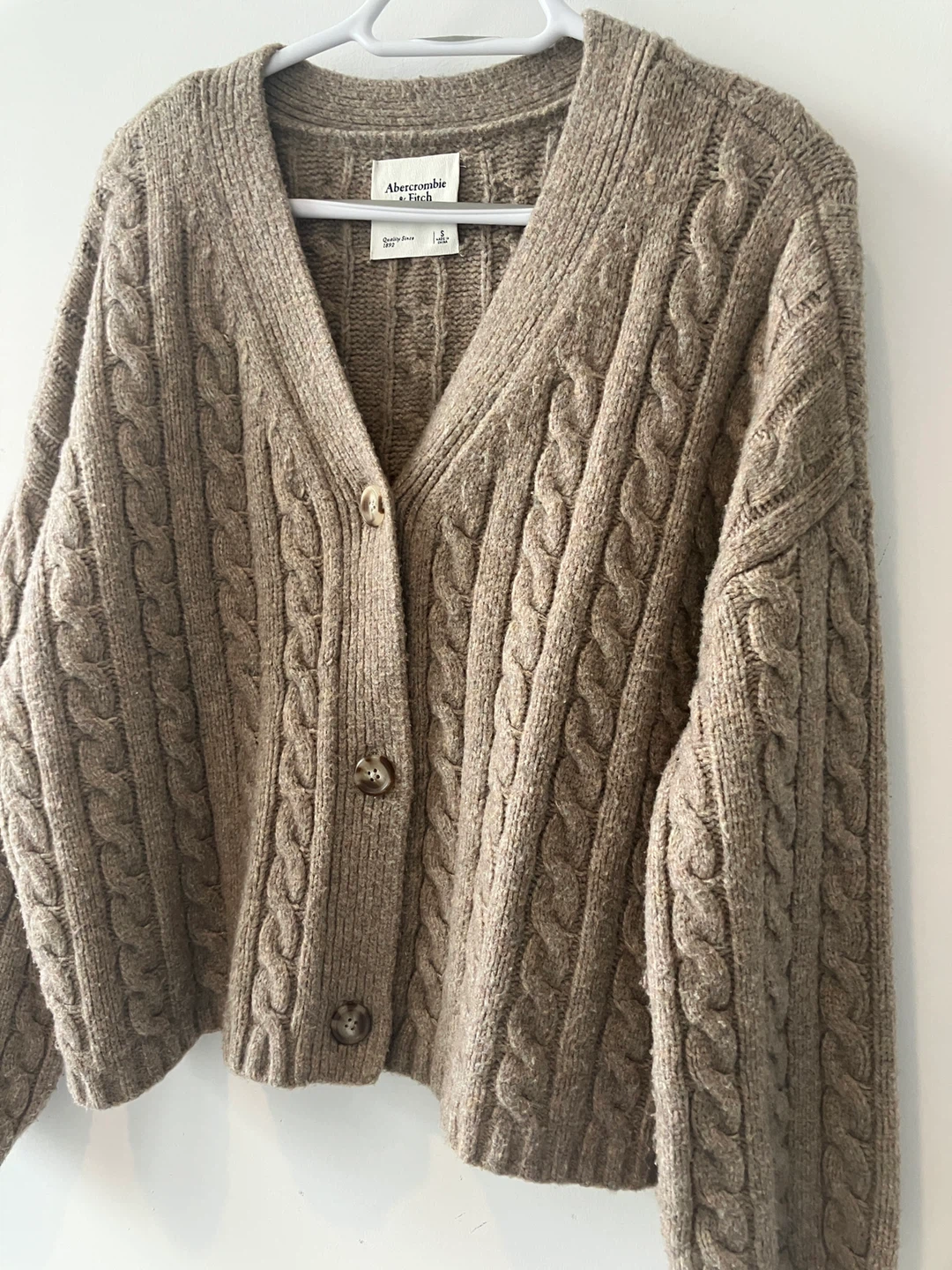 Abercrombie & Fitch Cable Knit Cardigan - Size S - photo 2