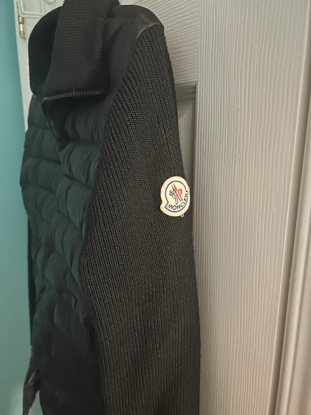 Moncler Black Quilted Knit Jacket - photo 2