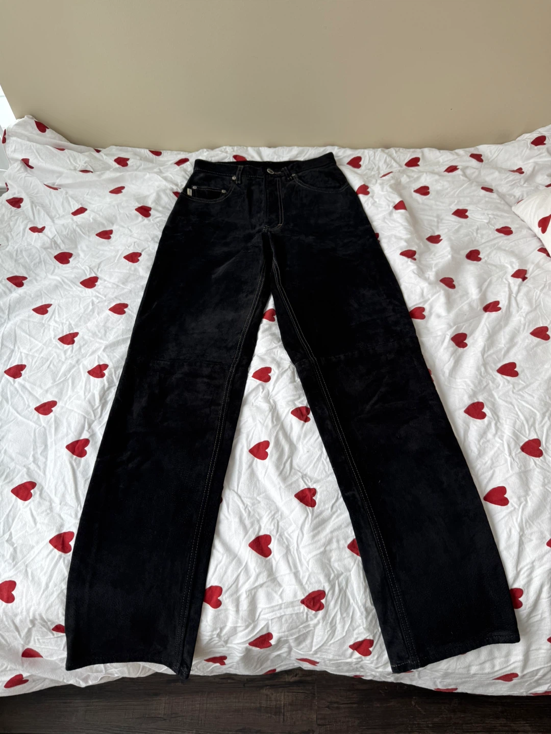 Black Suede Jeans Size 26
