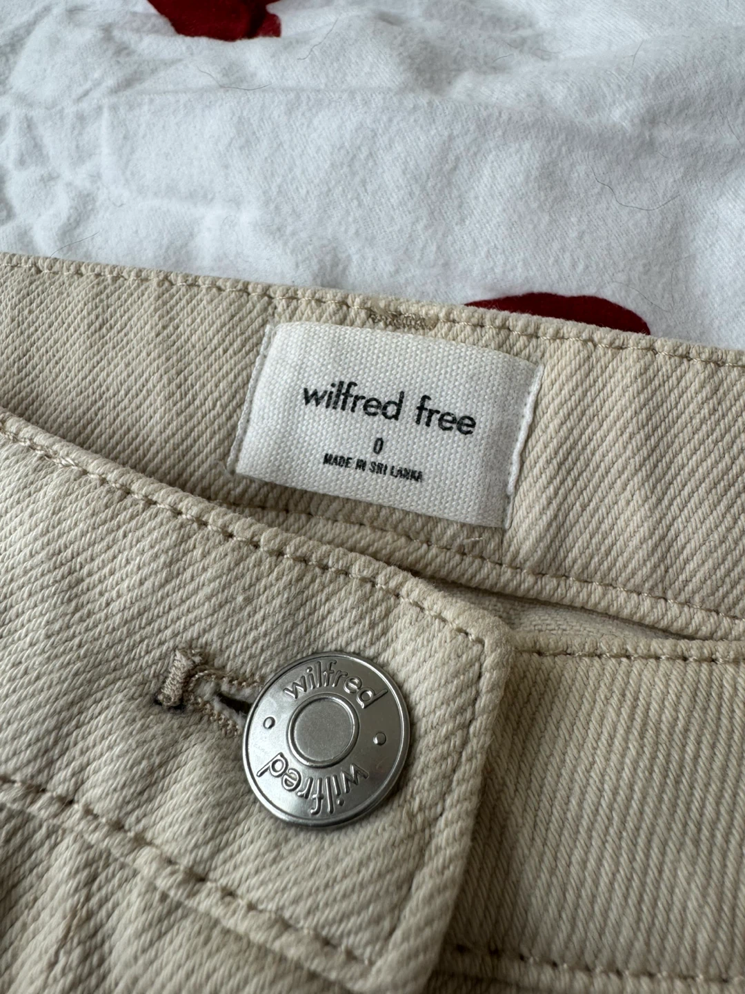Wilfred Free beige wide-leg pants size 0 - photo 4