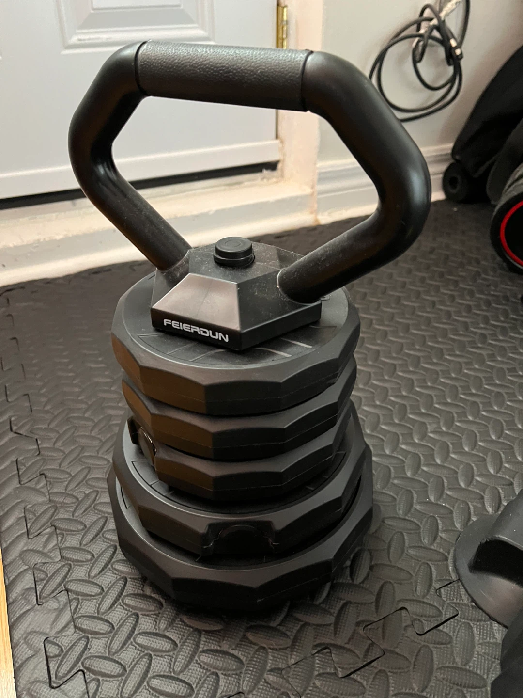 FEIERDUN Adjustable Dumbbell and Kettlebell Set - photo 2