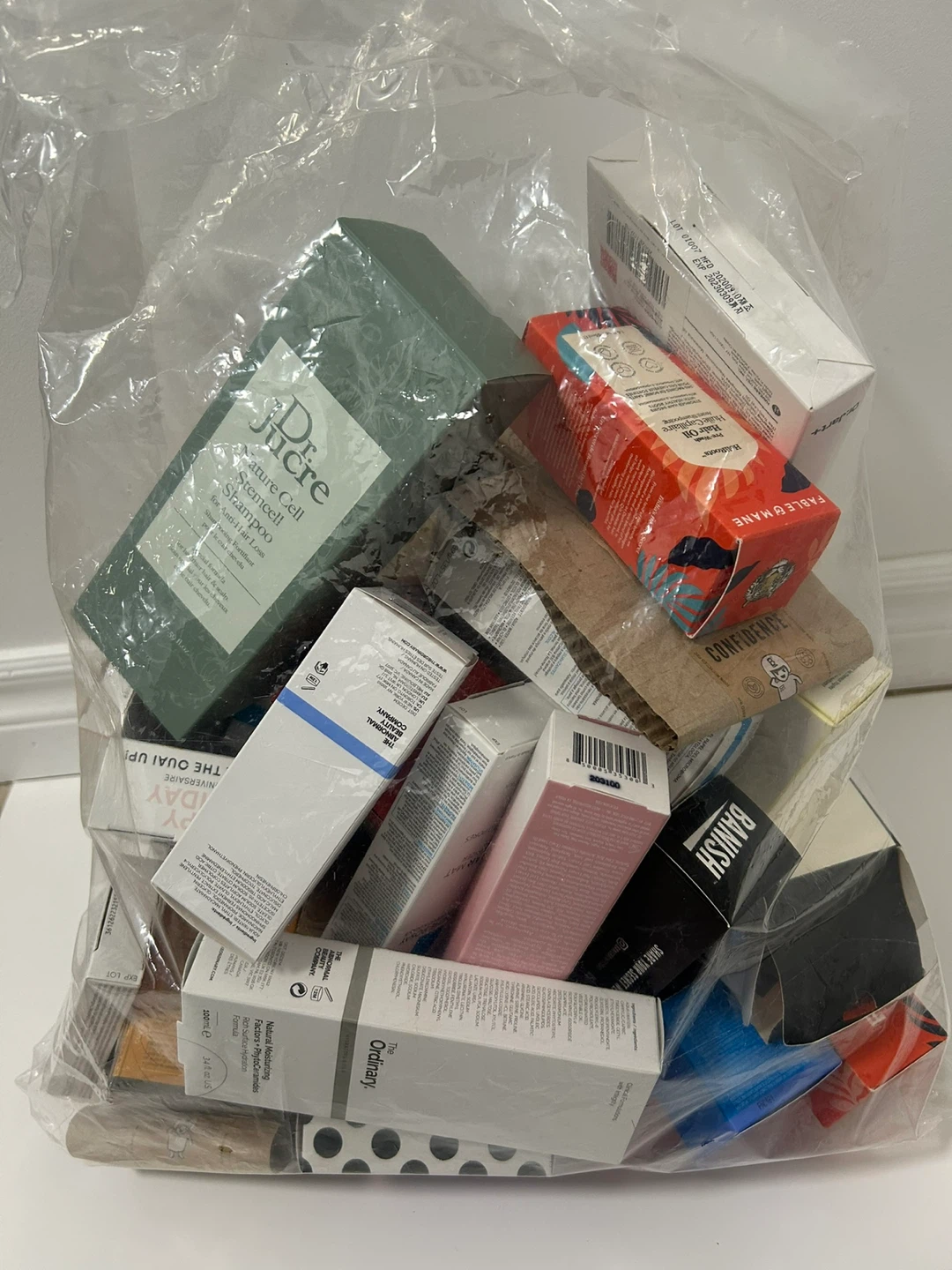 Empty Boxes Assorted Beauty Products can be reused