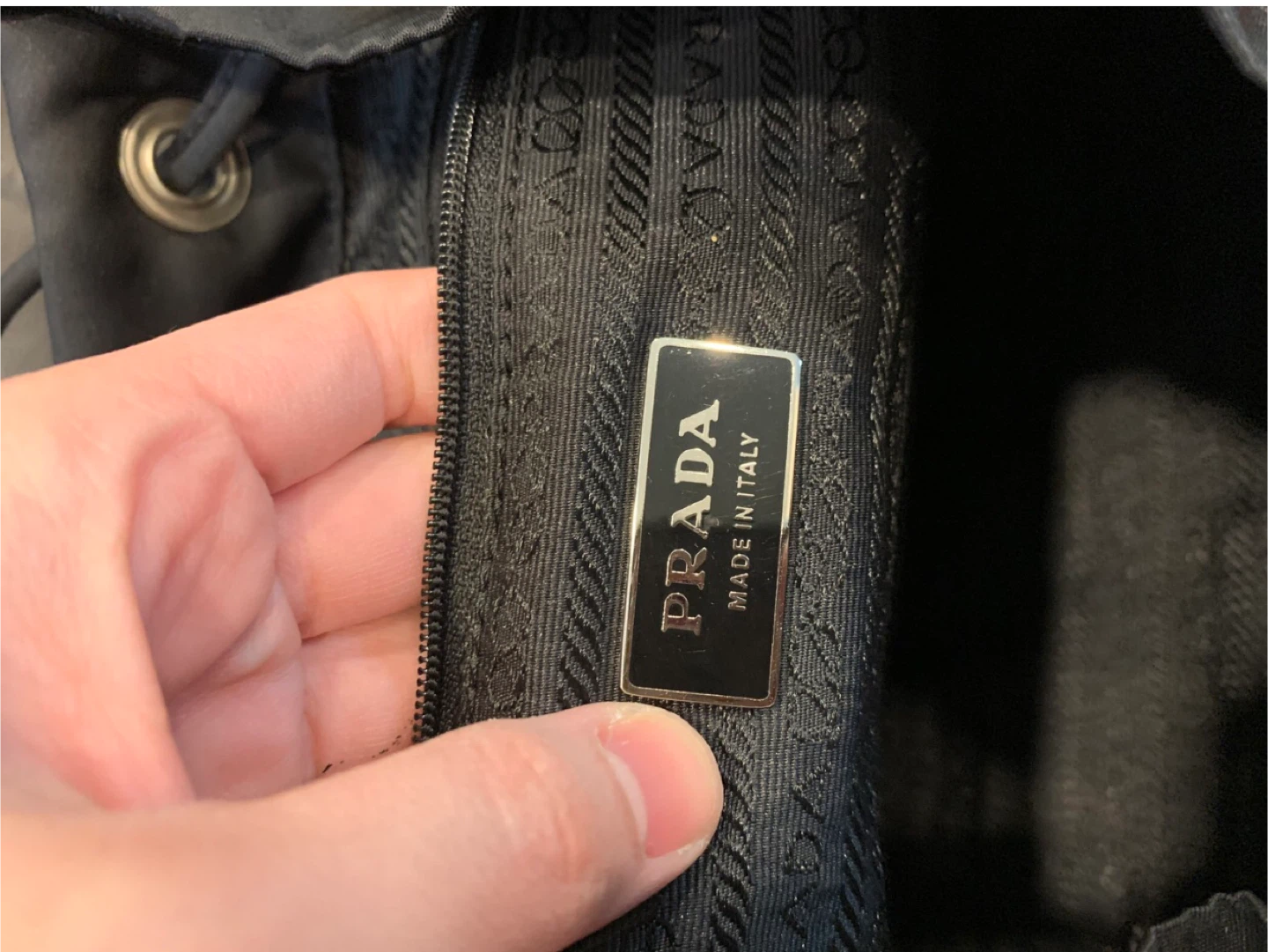 Black Prada Nylon Backpack Unisex - photo 2