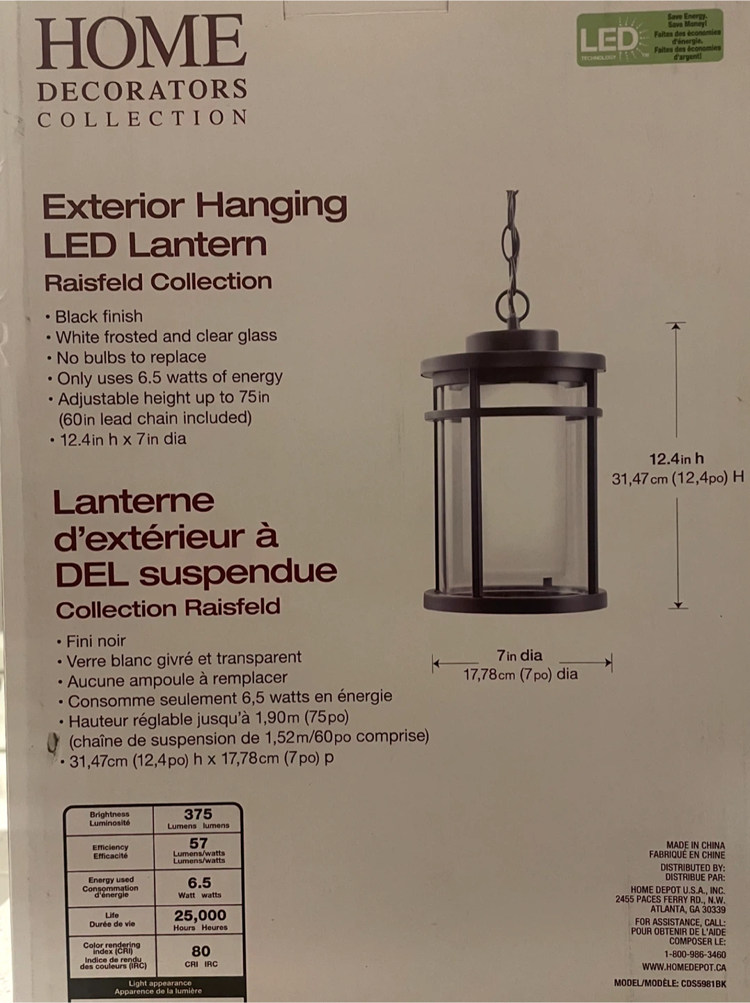 LED Lantern - New still in  a Box unopened - photo 2