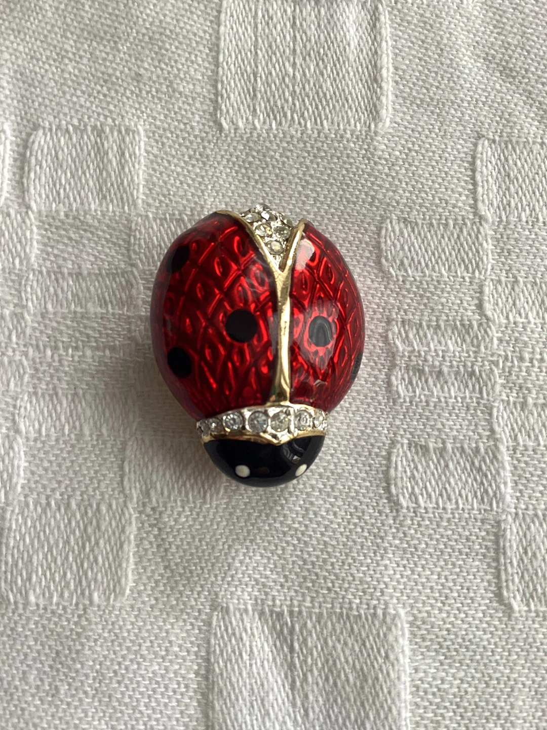 JACKIE ORR LADYBUG BROOCH