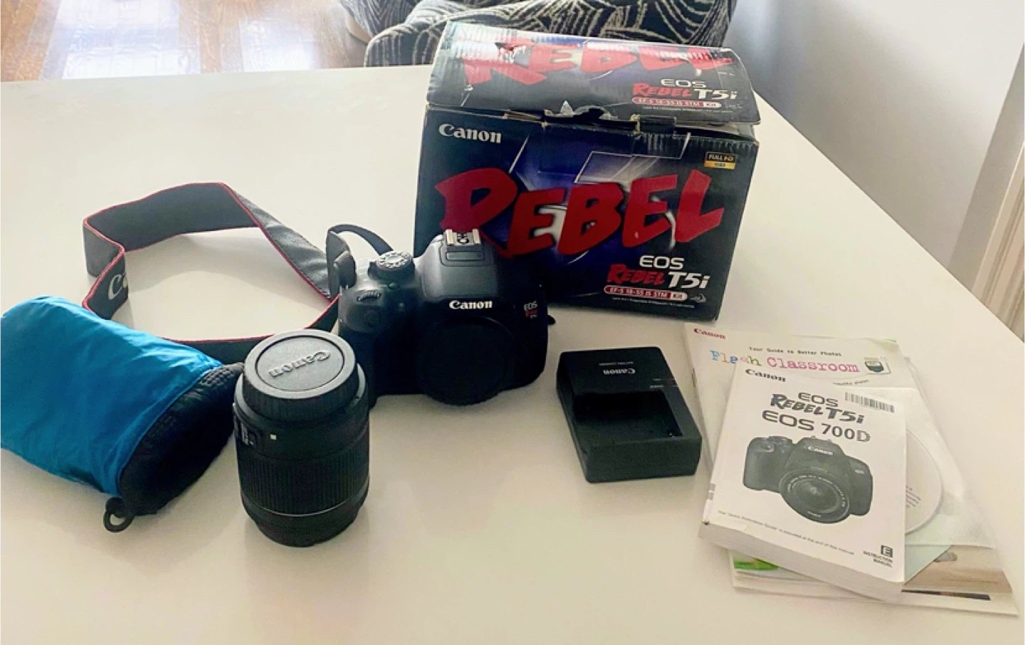 Canon EOS Rebel T5i DSLR Camera with 18-55mm Lens