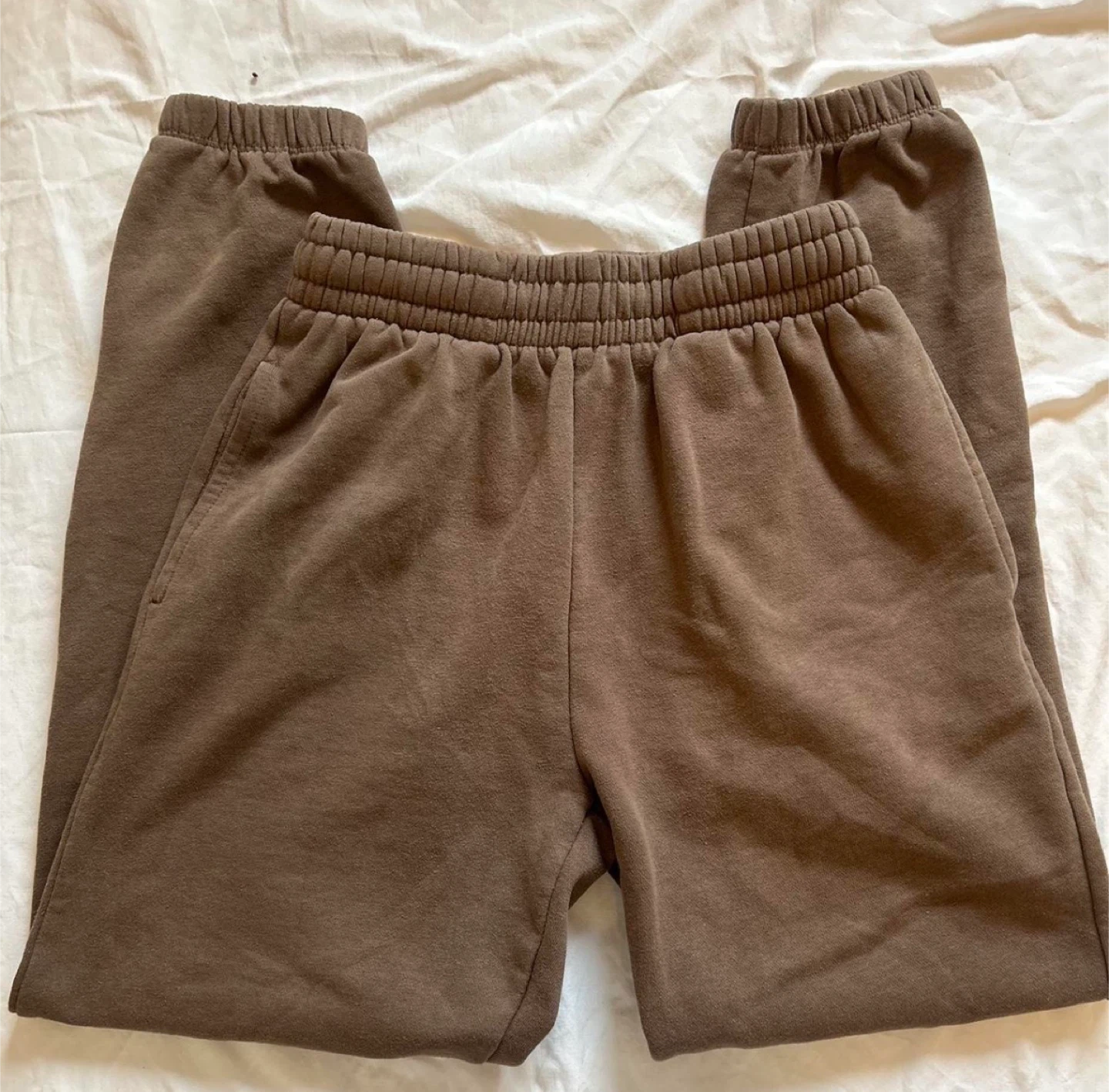 Brown Fleece Joggers