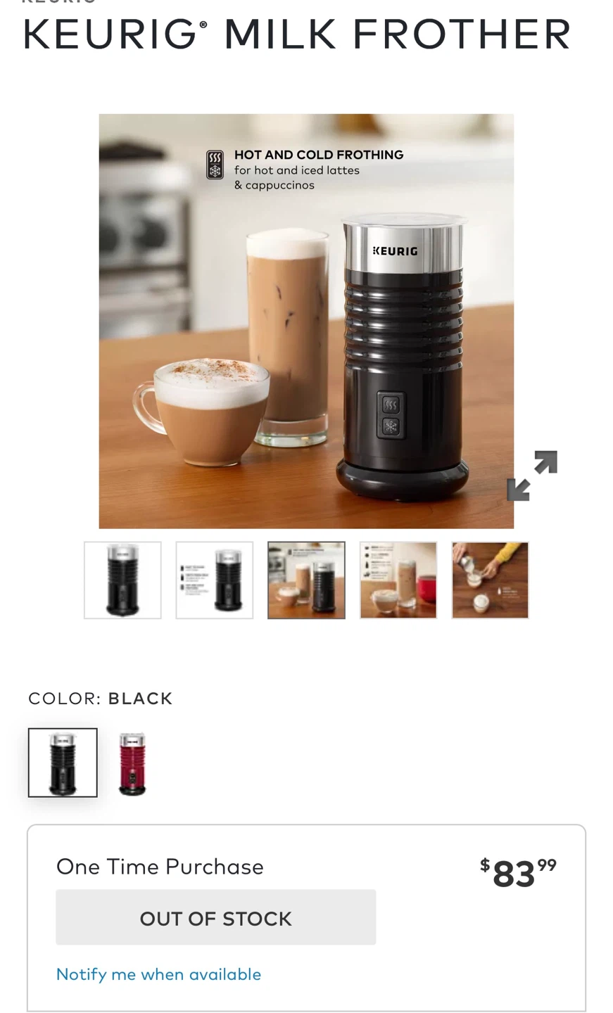 Keurig Milk Frother - photo 3